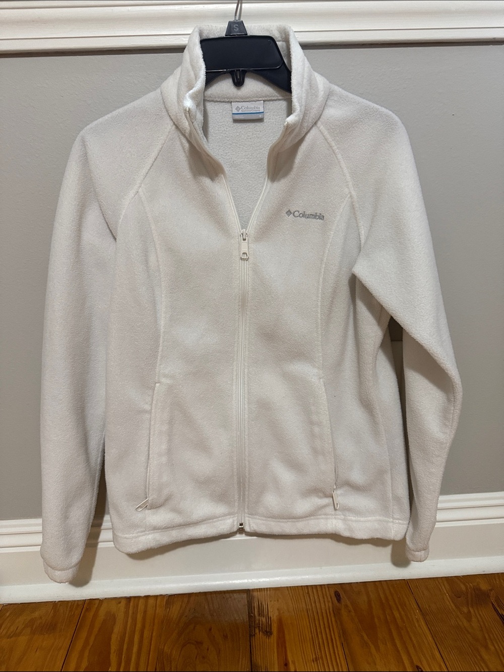 Columbia Cream Full-Zip Fleece Jacket